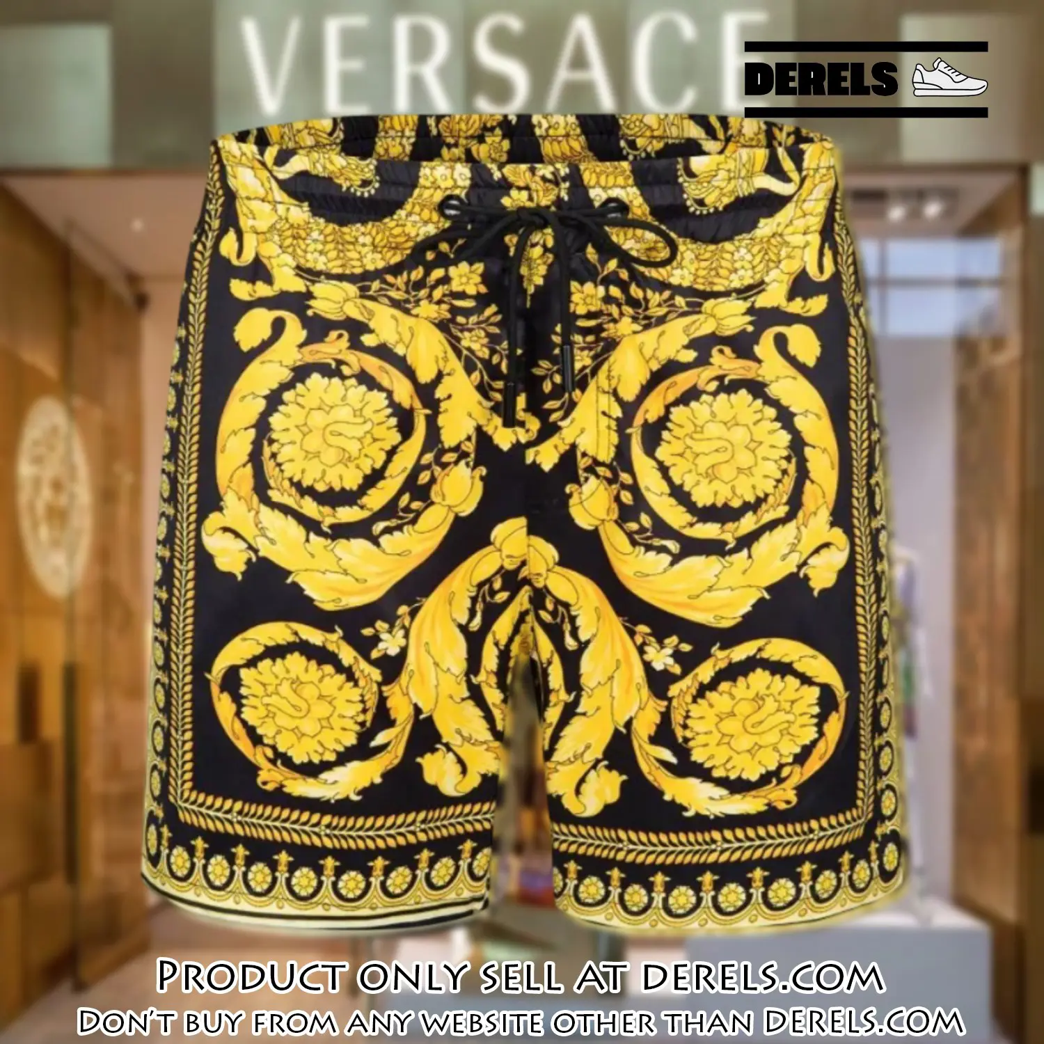 Versace 3d new luxury all over print shorts pants for men dr2200950